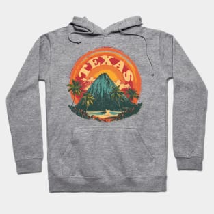 Texas Tourist Volcano Vintage Hoodie